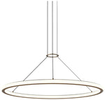 Luna 36" Round LED Pendant w/ 20' Cord (3500K) Painted Brass