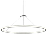 Luna 48" Round LED Pendant w/ 20' Cord (2700K) - Satin Aluminum