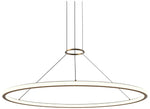 Luna 48" Round LED Pendant w/ 20' Cord (3500K) Painted Brass