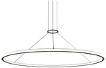 Luna 60" Round LED Pendant w/ 20' Cord (2700K) - Satin Black