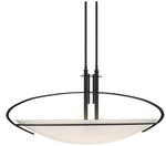 Mackintosh 32.5" Wide Black Standard Pendant With Opal Glass Shade