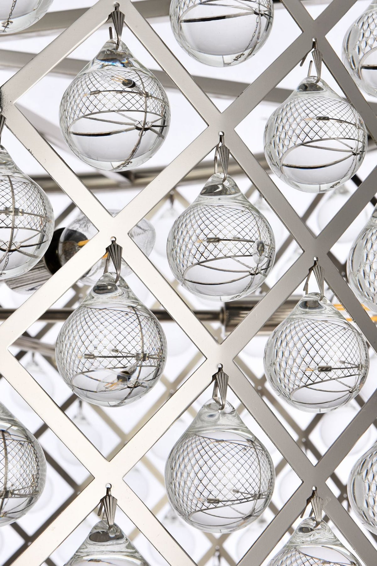 Madison 12 Light Polished Nickel Chandelier Clear