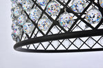 Madison 12 Lt Matte Black Chandelier Clear