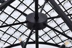 Madison 12 Lt Matte Black Chandelier Clear