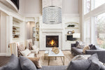 Madison 12 Lt Polished Nickel Chandelier Clear