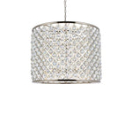 Madison 12 Lt Polished Nickel Chandelier Clear