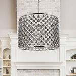 Madison 12 Lt Polished Nickel Chandelier Silver Shade (Grey)