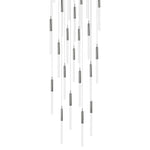 Main St. 30" Wide Polish Nickel LED Multi-Light Pendant