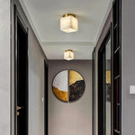 Natural Marble Hallway Ceiling Light Fixture