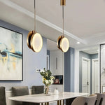 Modern Marble & Brass Light Fixture
