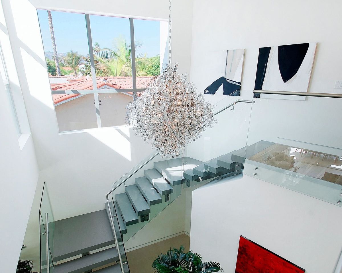 Maxim Comet 50" Wide Chrome and Crystal Chandelier