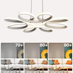 Curves Flower Dimmable LED Modern Hanging Ceiling Light Pendant Lights