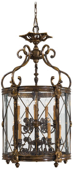 Metropolitan 10-Light 22.04-in Bronze Oxide Pendant with Clear Glass Shades