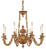 Metropolitan 8-Light 33-in Classic Brass Indoor Chandelier