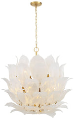 Metropolitan Orchid 24-Light 35.5-in Legacy Brass Indoor Pendant