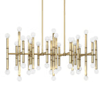 Gold 42 Light Andy Abbey GM079 Chandeliers with Shades14Wx24Hx38L