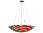 Meyda Metro Fusion 4-Light Gray Tiffany Tiered Pendant