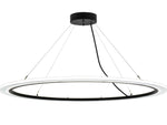Meyda Anillo 1-Light Solar Black LED Round Pendant