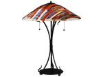 Meyda Marina Fused Glass Black Table Lamp