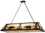 Meyda Bear At Lake 9-Light Copper Island Pendant