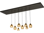 Meyda 8-Light Black Bell Island Pendant