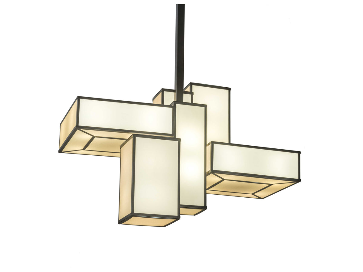 Meyda 16-Light Off White LED Geometric Island Pendant
