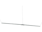 Meyda Strip Chrome Glass LED Linear Island Pendant