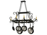 Meyda 2 6 Black Glass Island Pendant