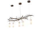Meyda 5-Light Copper Cylinder Island Pendant