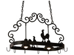 Meyda 2-Light Black Island Pendant