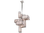 Meyda Kiska 24-Light Brushed Stainless Steel Geometric Pendant