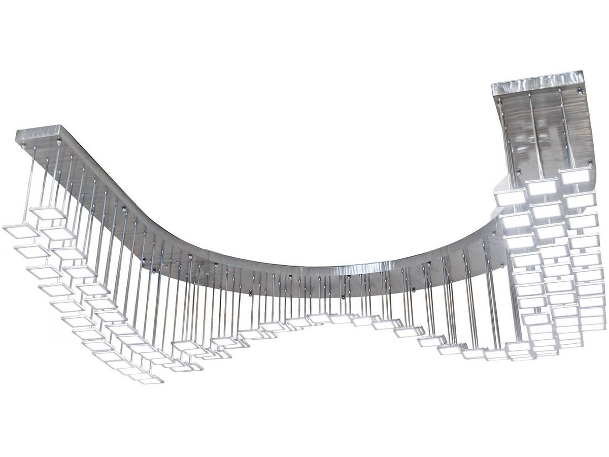 Meyda Kossar White Grey LED Pendant