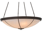 Meyda Lodge 8-Light Brown Bowl Pendant