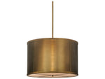 Meyda Lodge 8-Light Copper Drum Pendant
