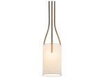Meyda Cilindro 1-Light Gold Glass Cylinder Mini Pendant