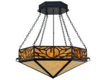 Meyda Mission 6-Light Black Pendant