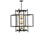Meyda Mission 12-Light Bronze Tiered Pendant