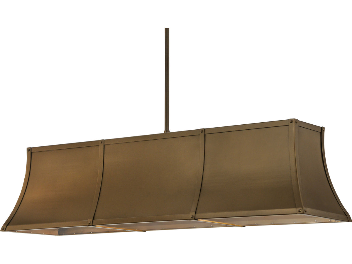 Meyda Mission 9-Light Brown Pendant