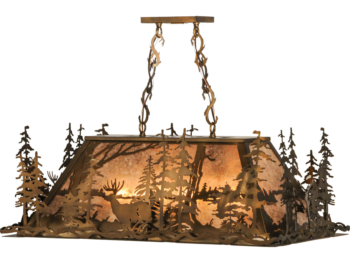Meyda Mission 1-Light Copper Pendant