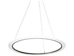 Meyda Anillo Led Nickel Glass Round Pendant