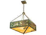 Meyda Balsam Pine 6 Brown Glass Pendant