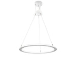 Meyda Anillo Led White Glass Round Pendant