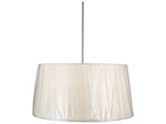 Meyda 4-Light Nickel Glass Drum Pendant