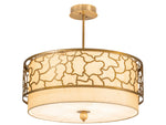 Meyda 4-Light Brass Drum Pendant