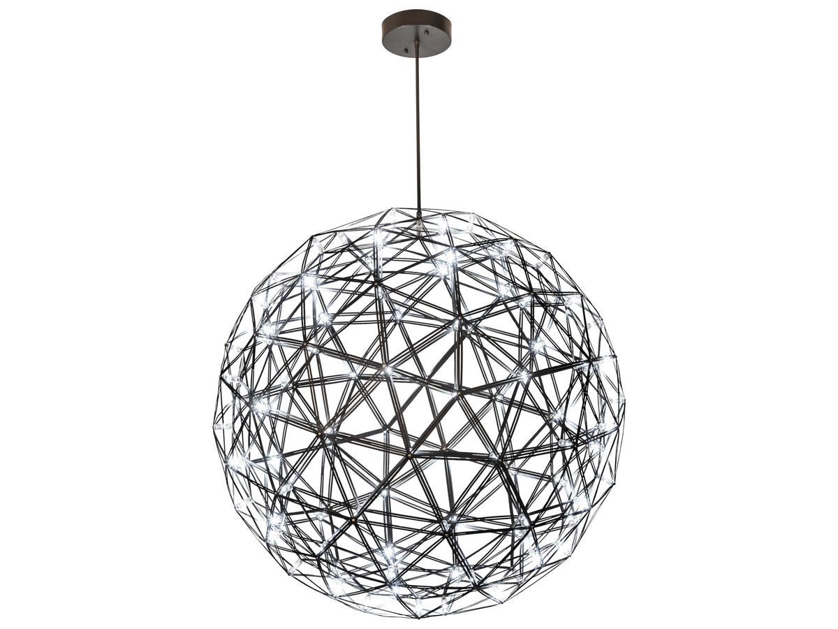 Meyda 92-Light Bronze Glass Globe Pendant