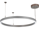 Meyda Anillo Strip Nickel Glass LED Round Pendant