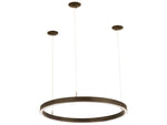 Meyda Anillo Led Bronze Glass Round Pendant