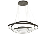 Meyda Anillo Led Bronze Glass Round Tiered Pendant