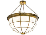 Meyda 8-Light Brass Bowl Pendant