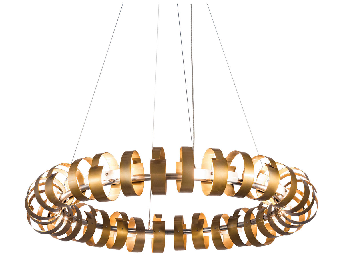 Meyda 16-Light Gold Round Pendant
